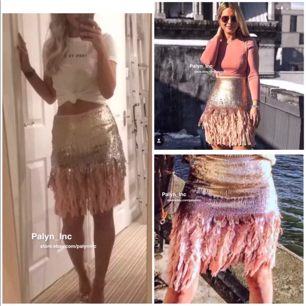 Zara sequin Skirt - Picture 4 of 6